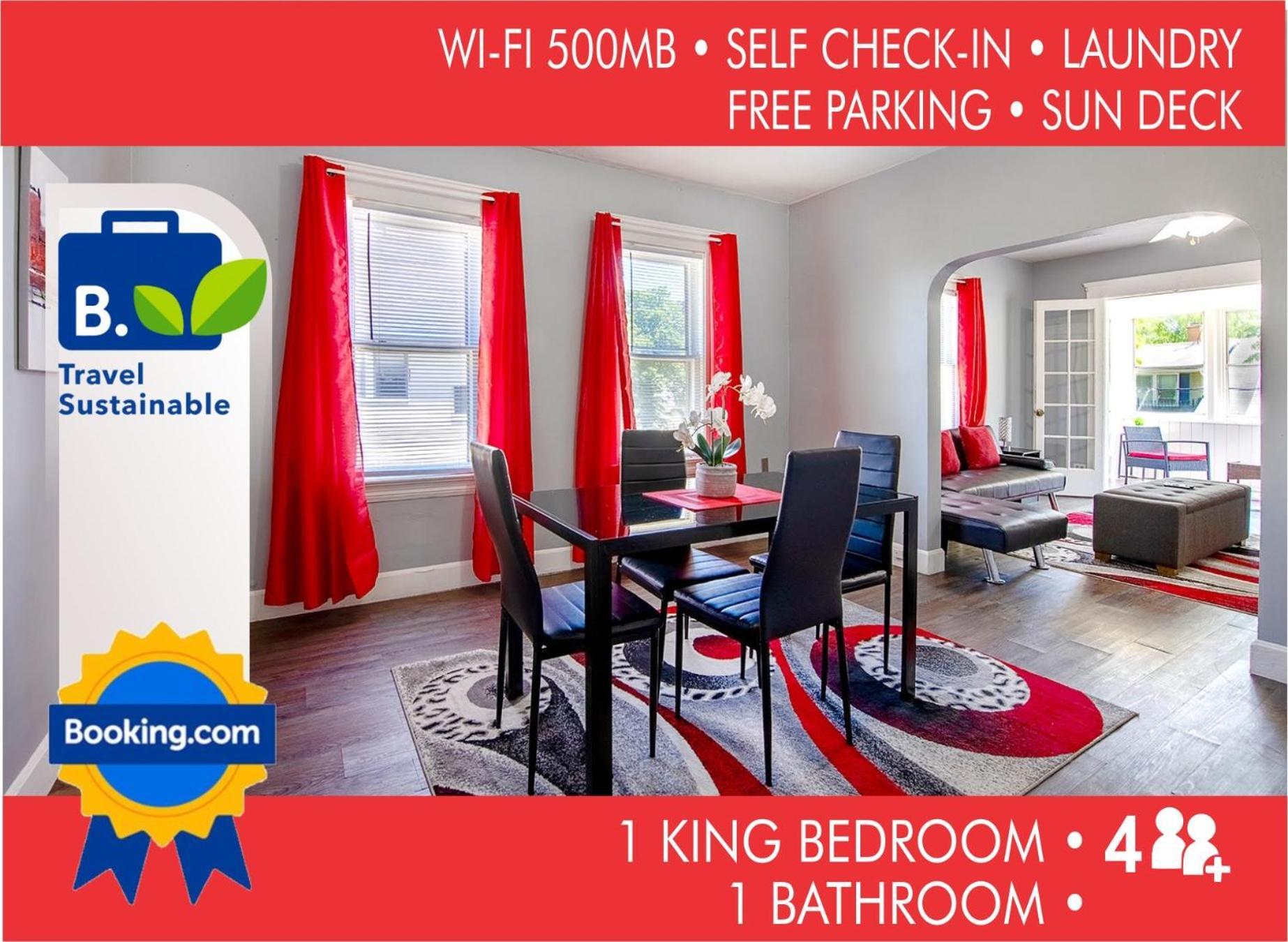 The Rubi Lounge - Spacious Brooklyn Centre Modern Escape Near Downtown With Parking, 300Mb Wifi & Self Check-In Cleveland Bagian luar foto